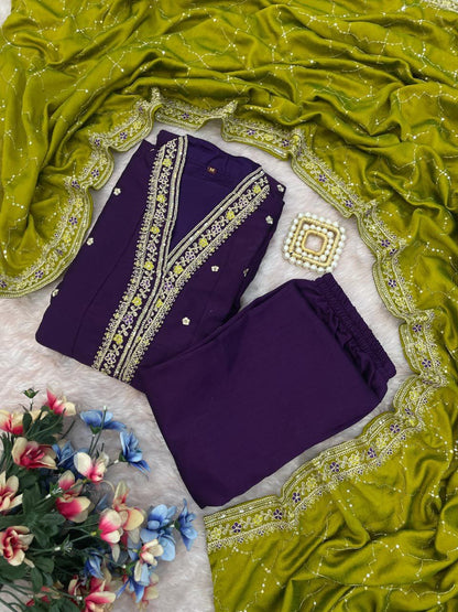 Vichitra Silk Kurta Sets