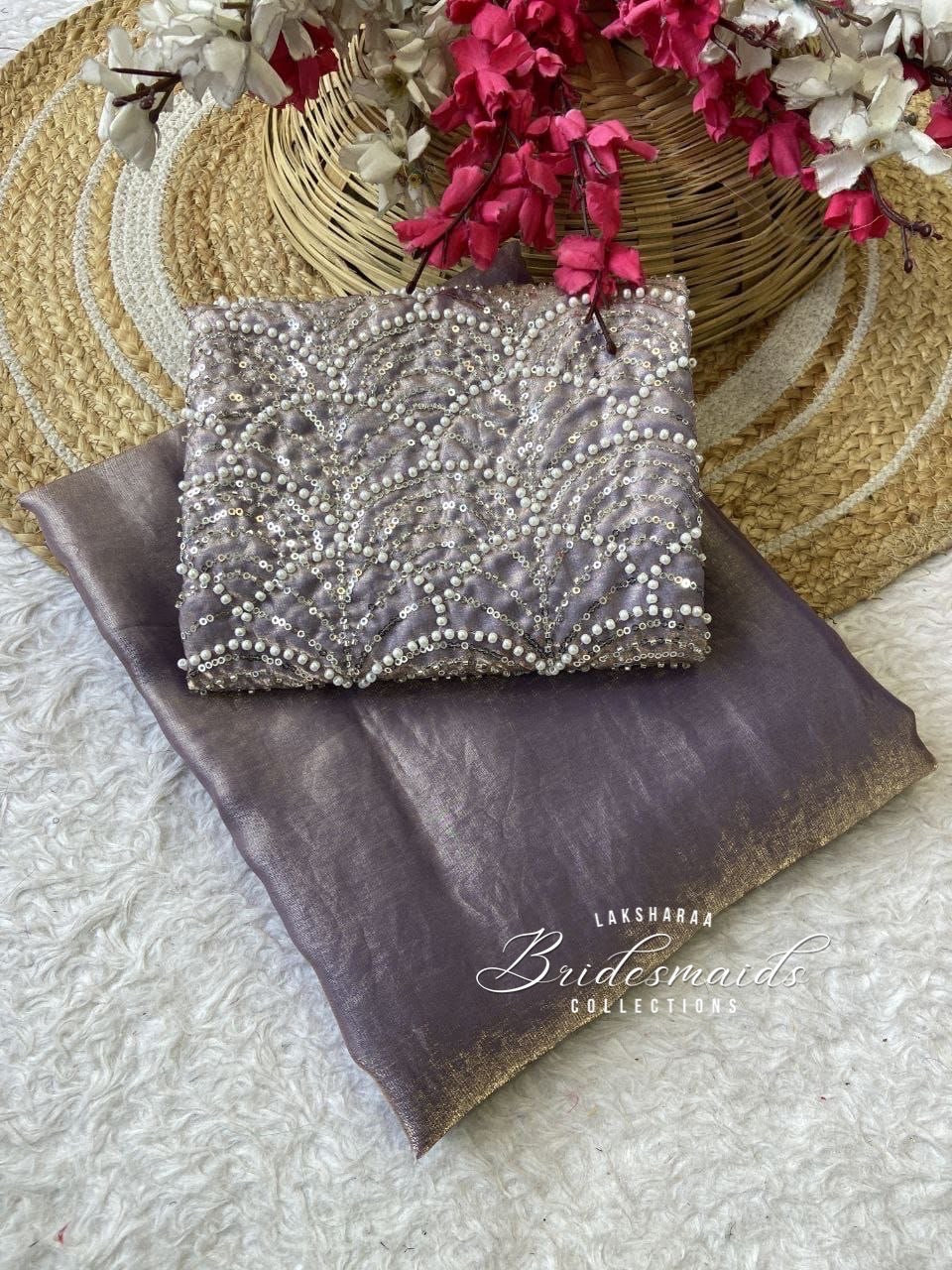 CALISTA - Bridesmaids Special Shimmer Saree
