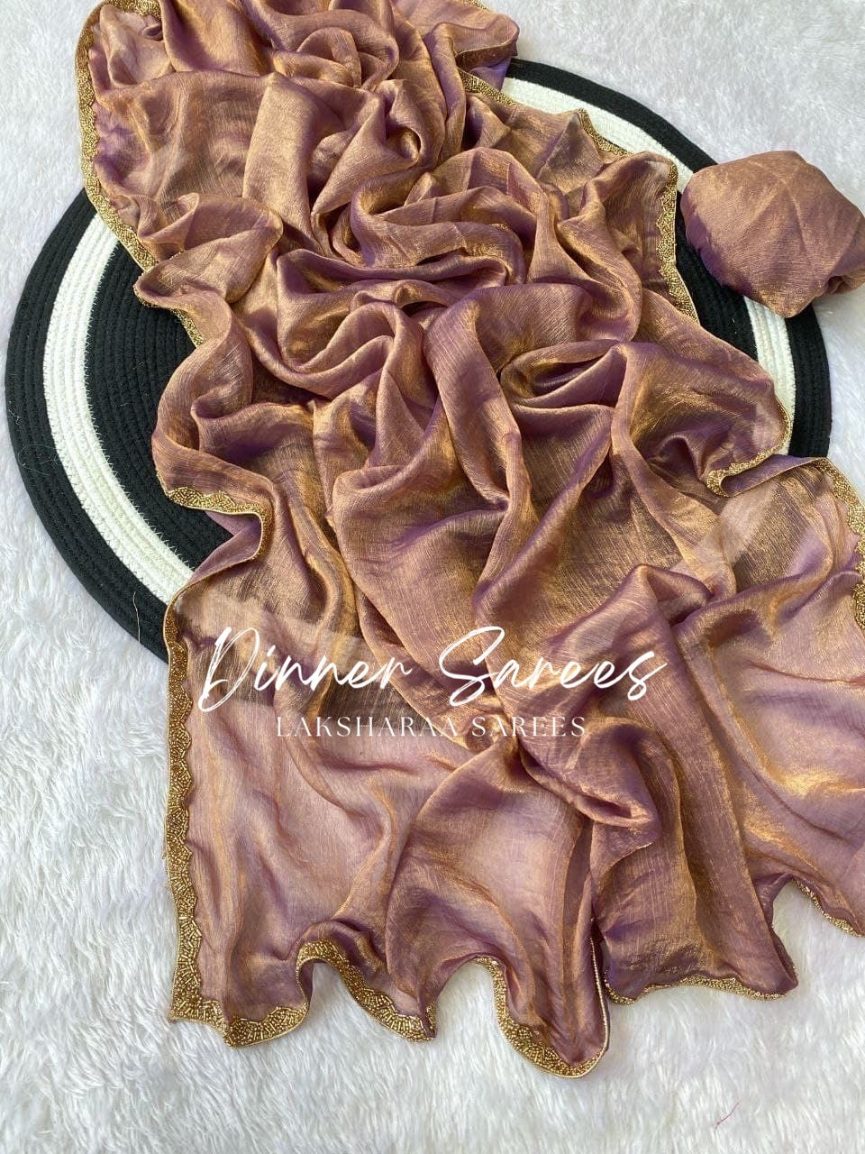 SAYAA - Shimmery Space Silk Dinner Saree - Laksharaa Sarees