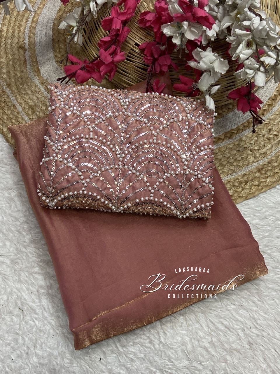 CALISTA - Bridesmaids Special Shimmer Saree