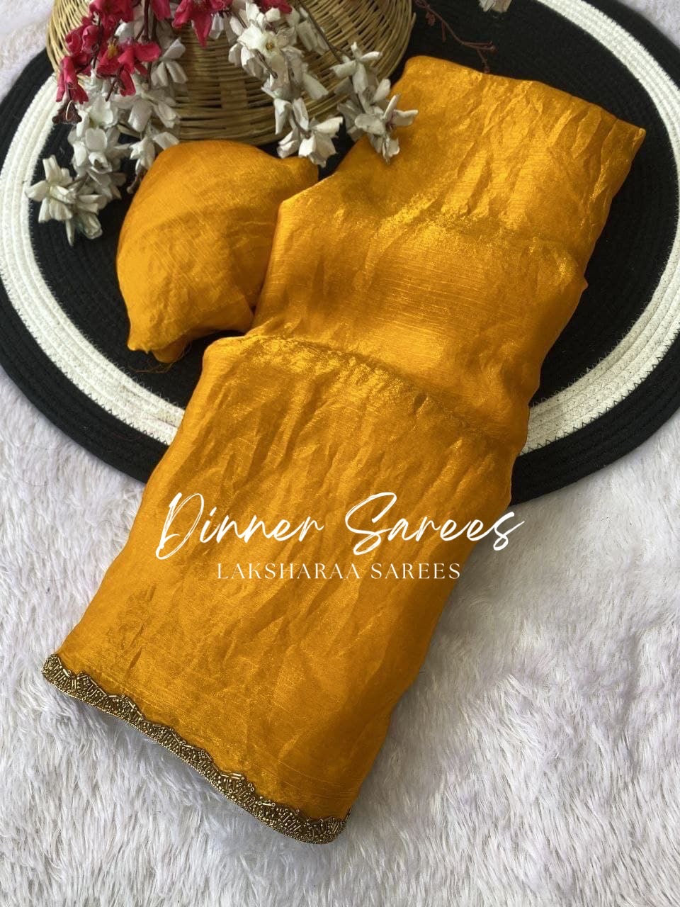 SAYAA - Shimmery Space Silk Dinner Saree - Laksharaa Sarees