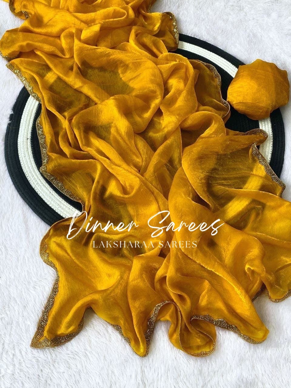 SAYAA - Shimmery Space Silk Dinner Saree - Laksharaa Sarees