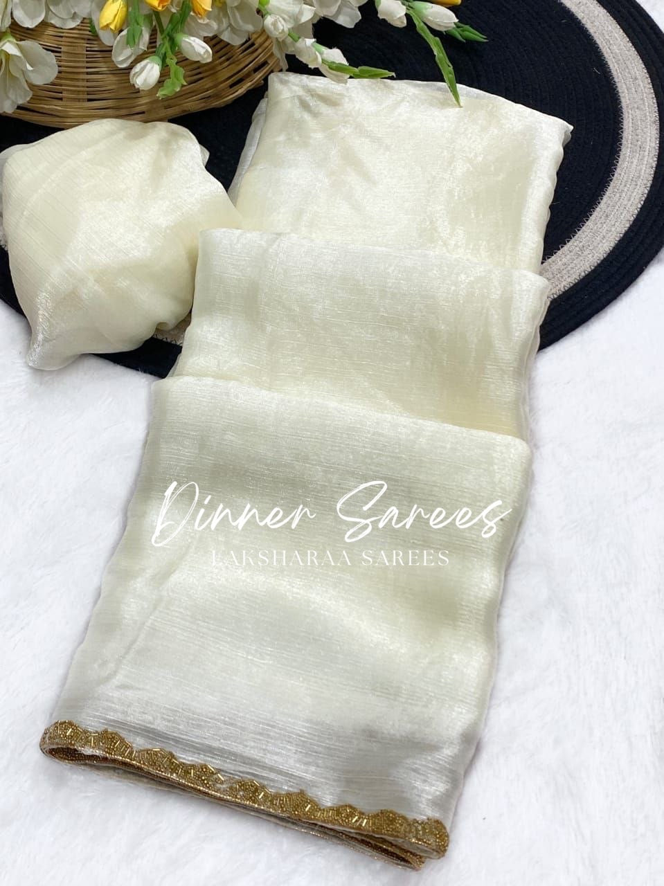 SAYAA - Shimmery Space Silk Dinner Saree - Laksharaa Sarees