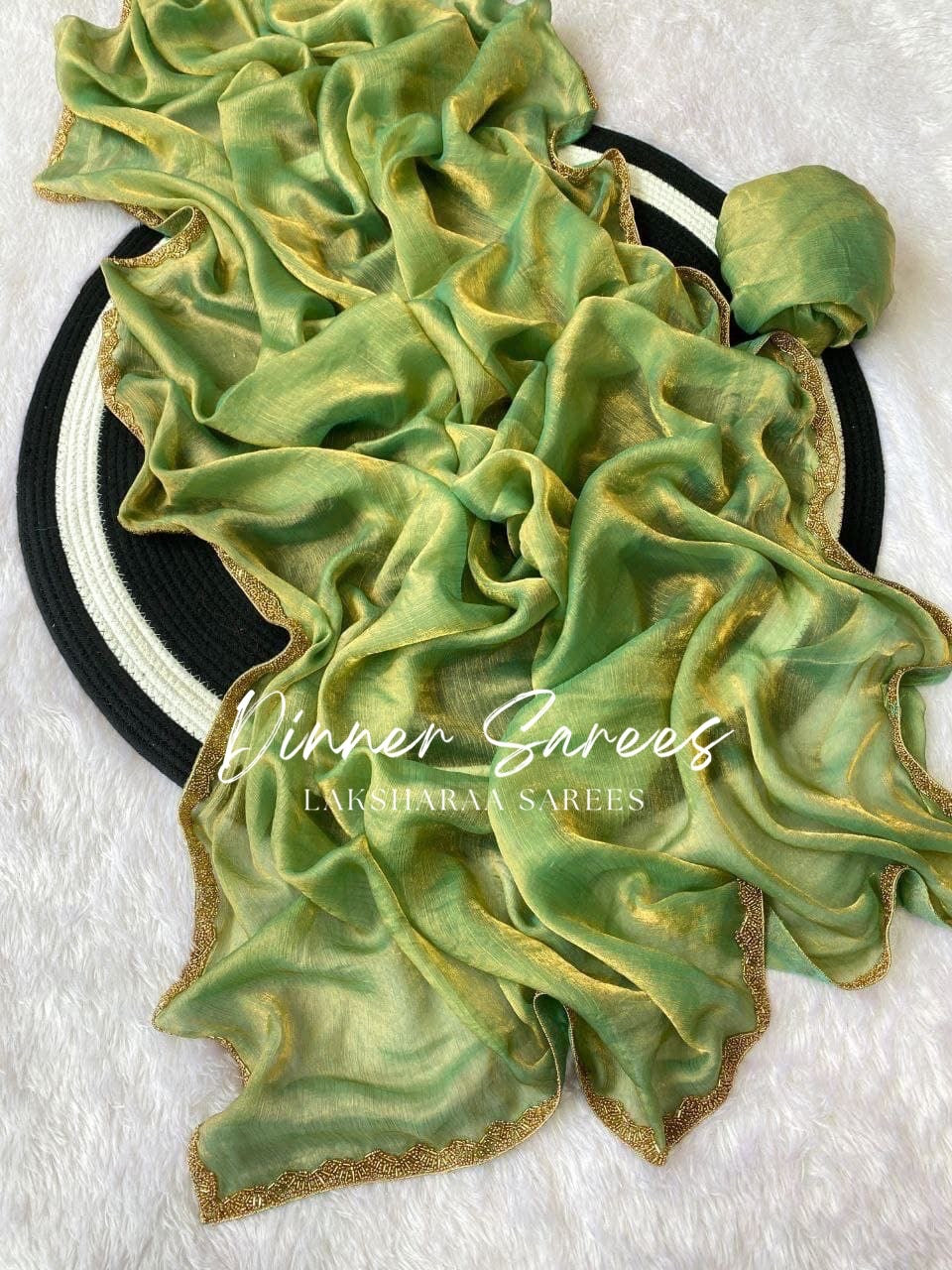 SAYAA - Shimmery Space Silk Dinner Saree - Laksharaa Sarees