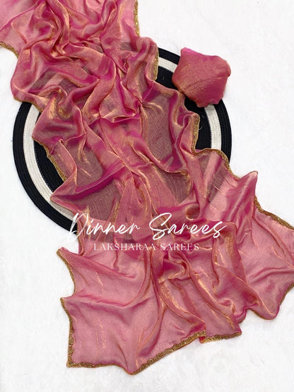 SAYAA - Shimmery Space Silk Dinner Saree - Laksharaa Sarees