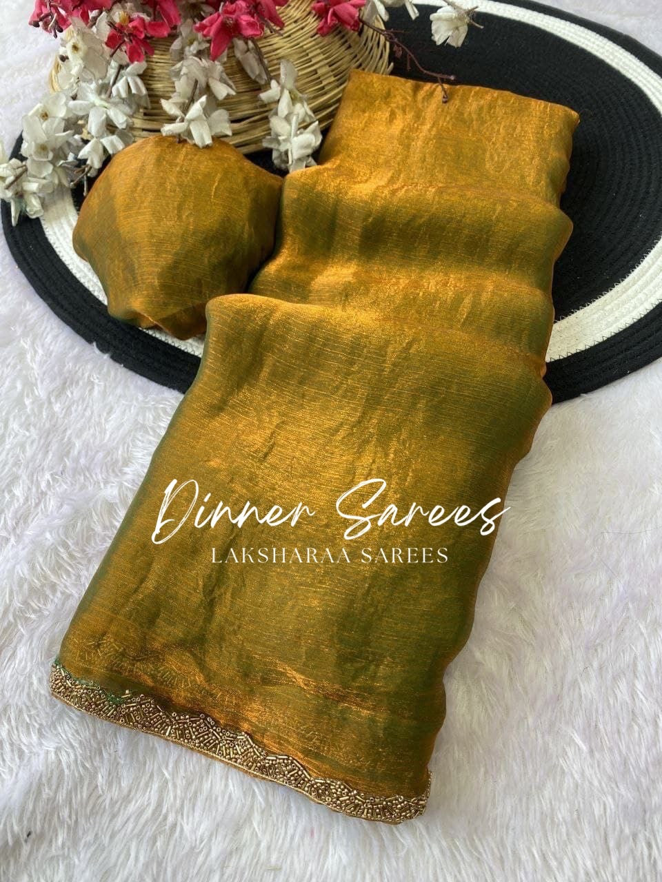SAYAA - Shimmery Space Silk Dinner Saree - Laksharaa Sarees