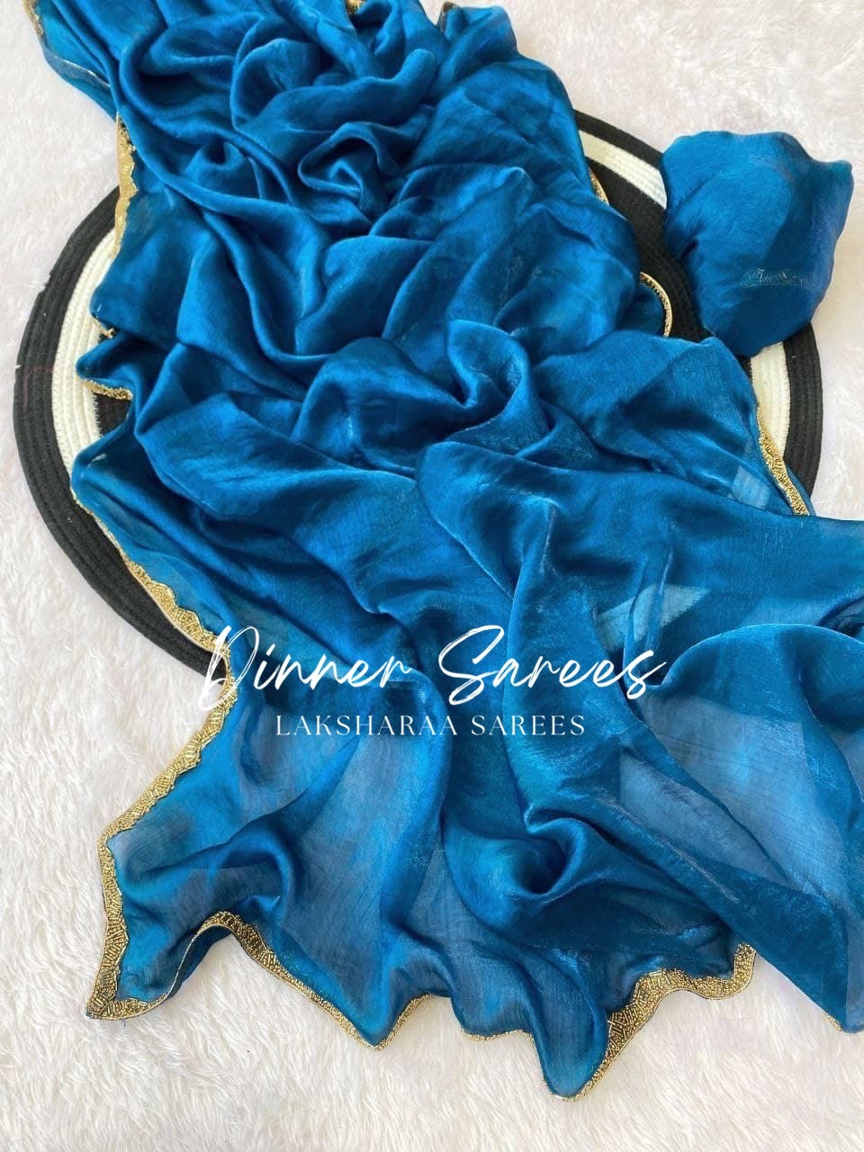 SAYAA - Shimmery Space Silk Dinner Saree - Laksharaa Sarees