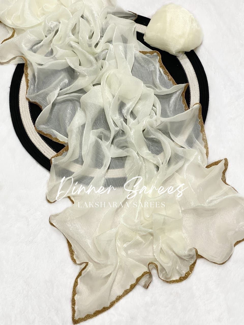 SAYAA - Shimmery Space Silk Dinner Saree - Laksharaa Sarees