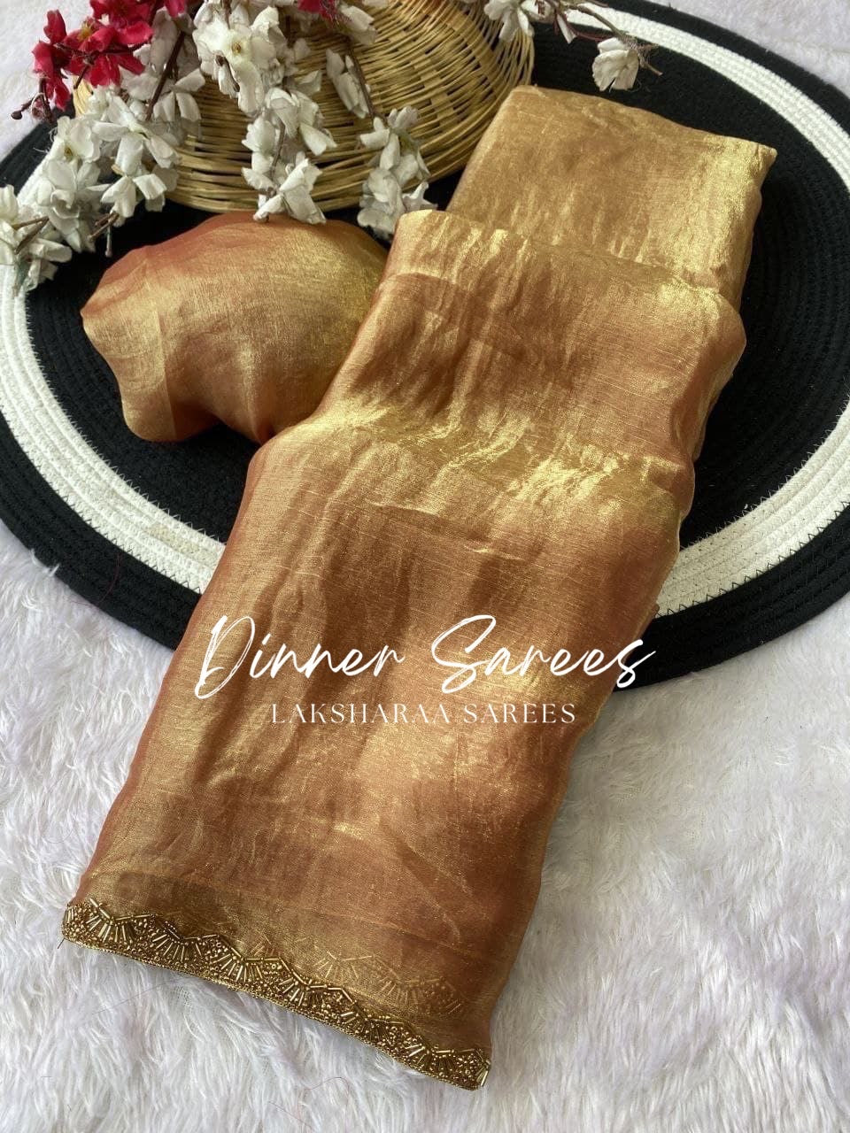 SAYAA - Shimmery Space Silk Dinner Saree - Laksharaa Sarees