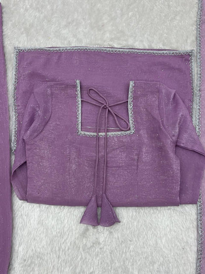 AMORA — Crunchy Silk Designer Suit