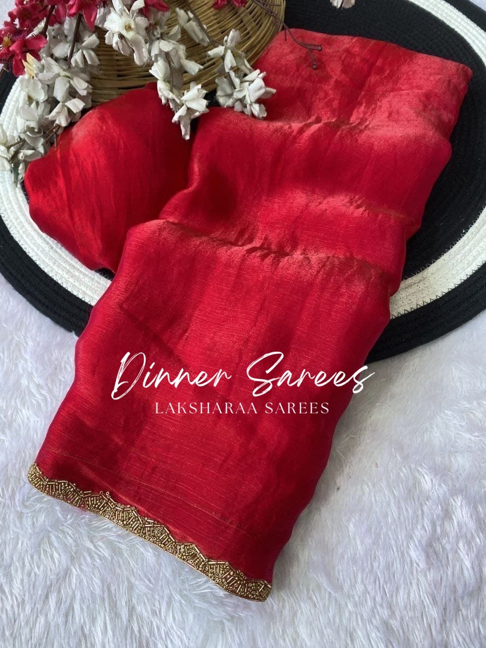SAYAA - Shimmery Space Silk Dinner Saree - Laksharaa Sarees