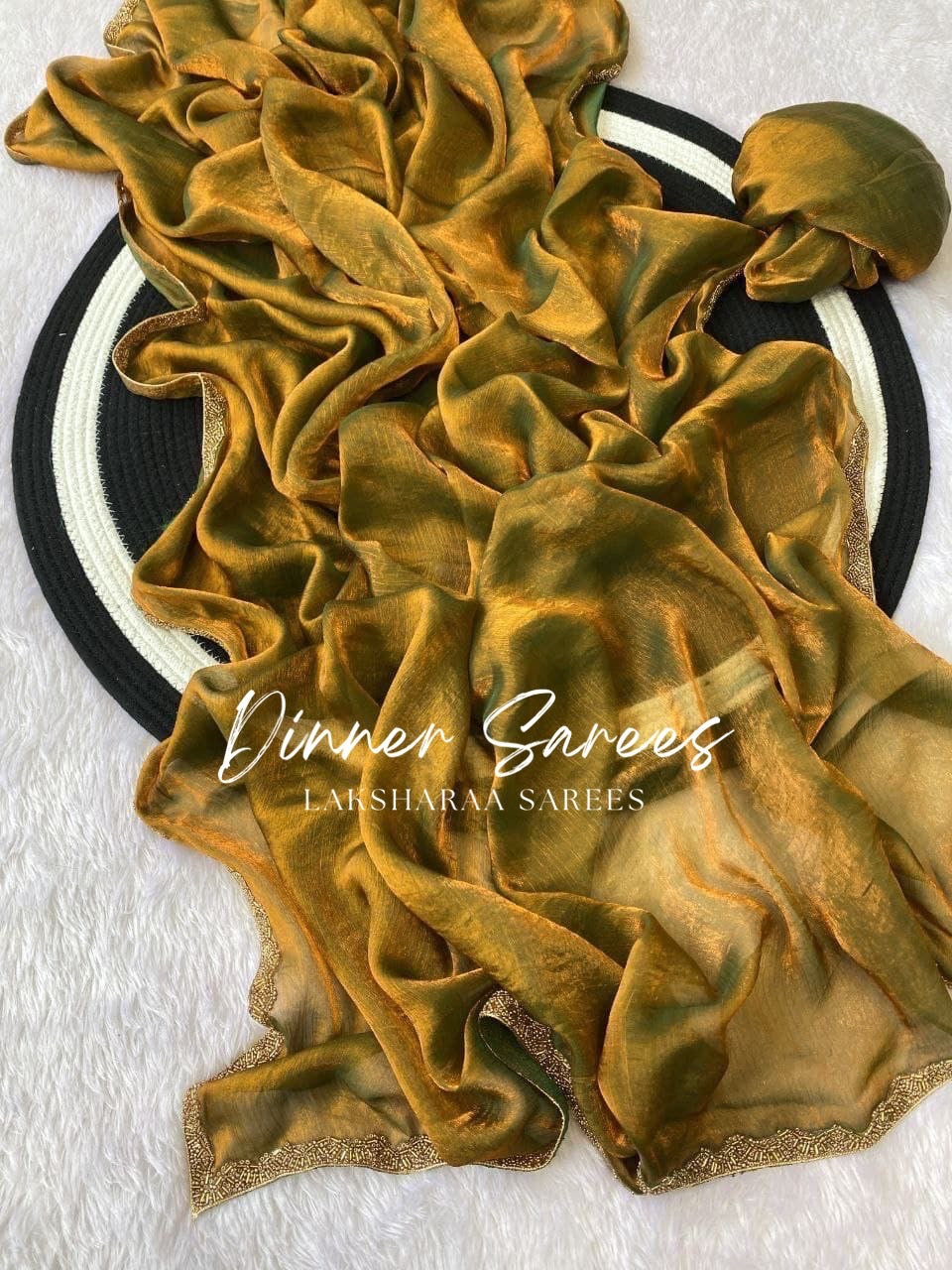 SAYAA - Shimmery Space Silk Dinner Saree - Laksharaa Sarees