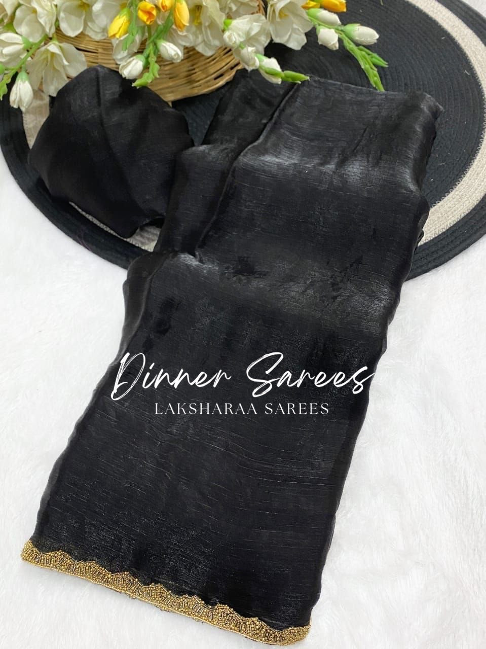 SAYAA - Shimmery Space Silk Dinner Saree - Laksharaa Sarees