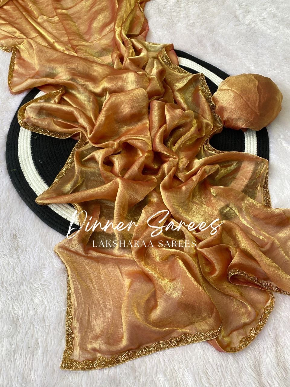 SAYAA - Shimmery Space Silk Dinner Saree - Laksharaa Sarees