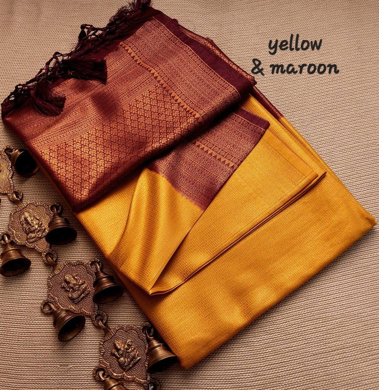 Kubera Soft Silk Saree with Constrast Border