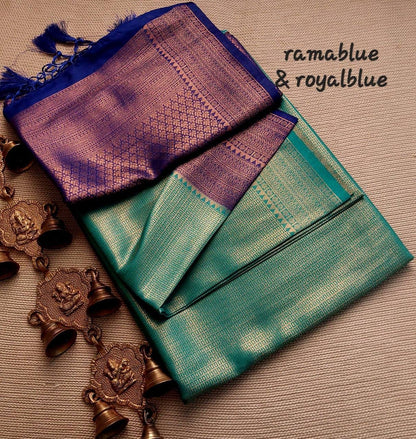 Kubera Soft Silk Saree with Constrast Border