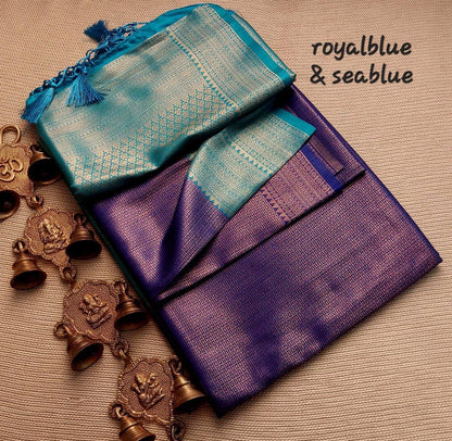 Kubera Soft Silk Saree with Constrast Border