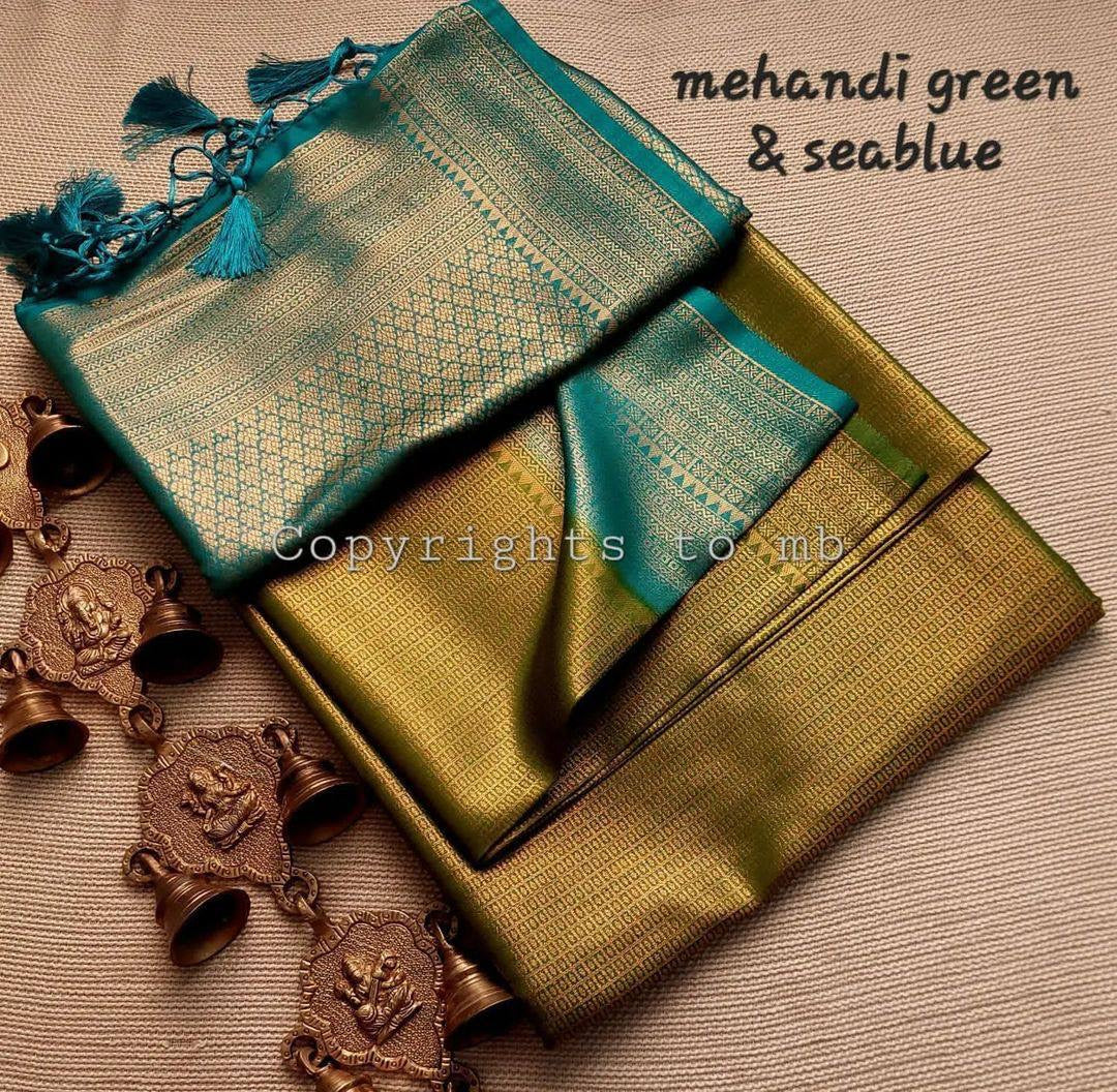 Kubera Soft Silk Saree with Constrast Border