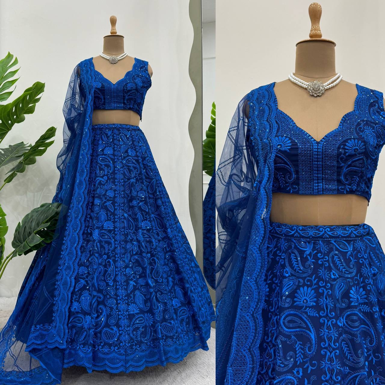STELLA — Premium Blue Lehenga - Laksharaa Sarees