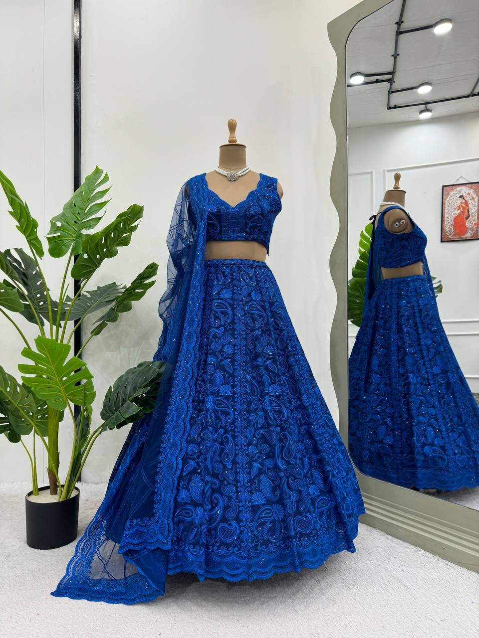 STELLA — Premium Blue Lehenga - Laksharaa Sarees