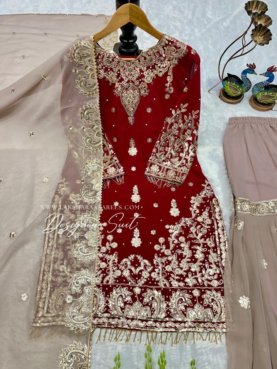 PREITY — Grand Georgette Sharara Suit - Laksharaa Sarees