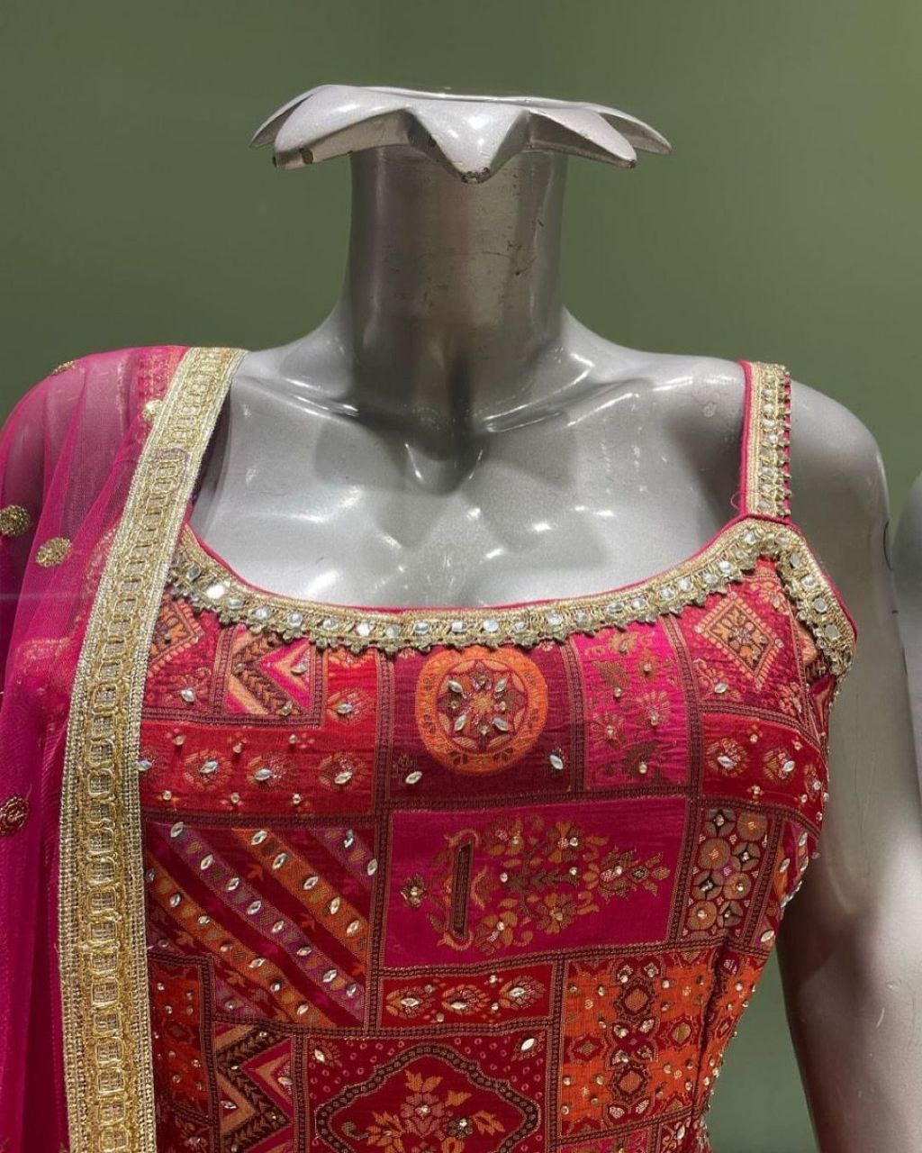 LAIBA — Premium Mirror Work Pallazo Suit