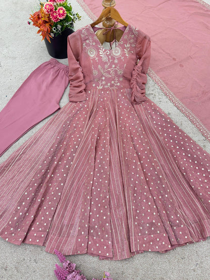 AMELIA — Crunchy Anarkali Suit