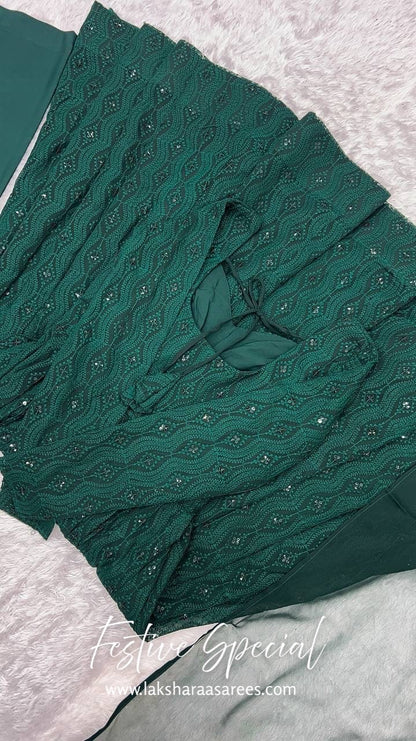 Premium Green Anarkali Suit