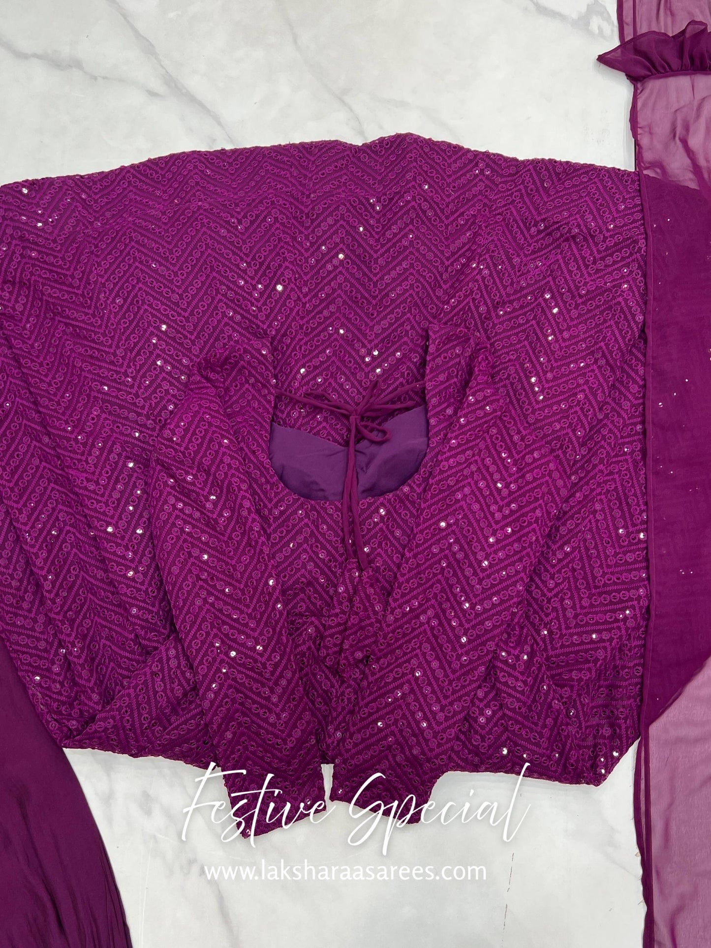 Premium Purple Anarkali Suit