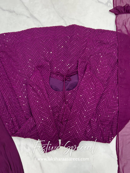 Premium Purple Anarkali Suit