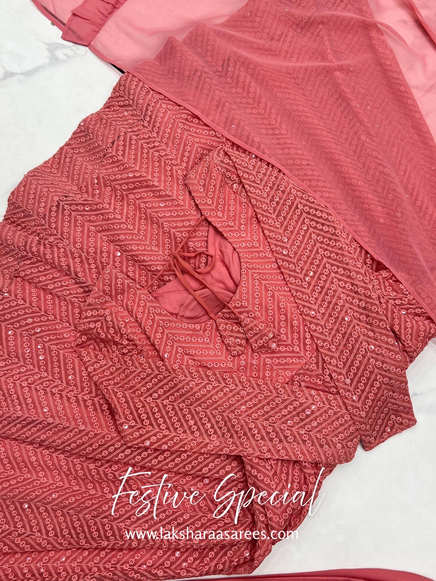 Premium Baby Pink Anarkali