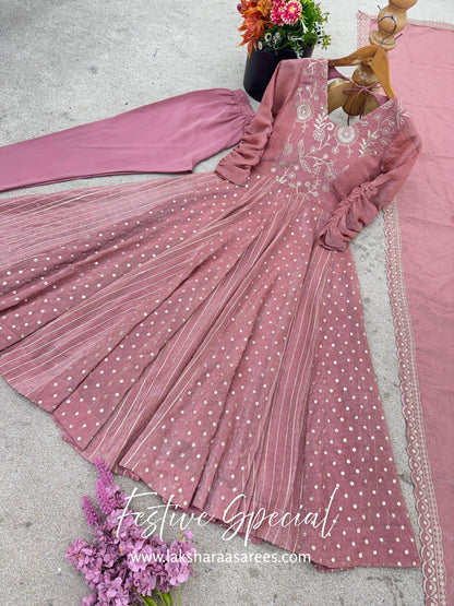 AMELIA — Crunchy Anarkali Suit