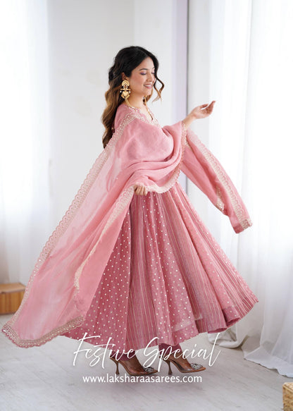 AMELIA — Crunchy Anarkali Suit