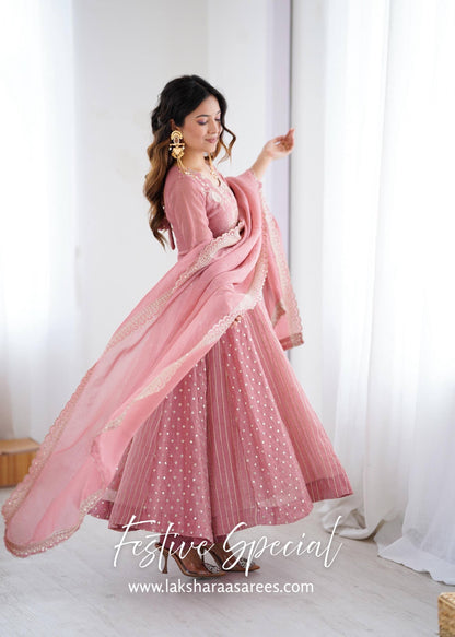 AMELIA — Crunchy Anarkali Suit