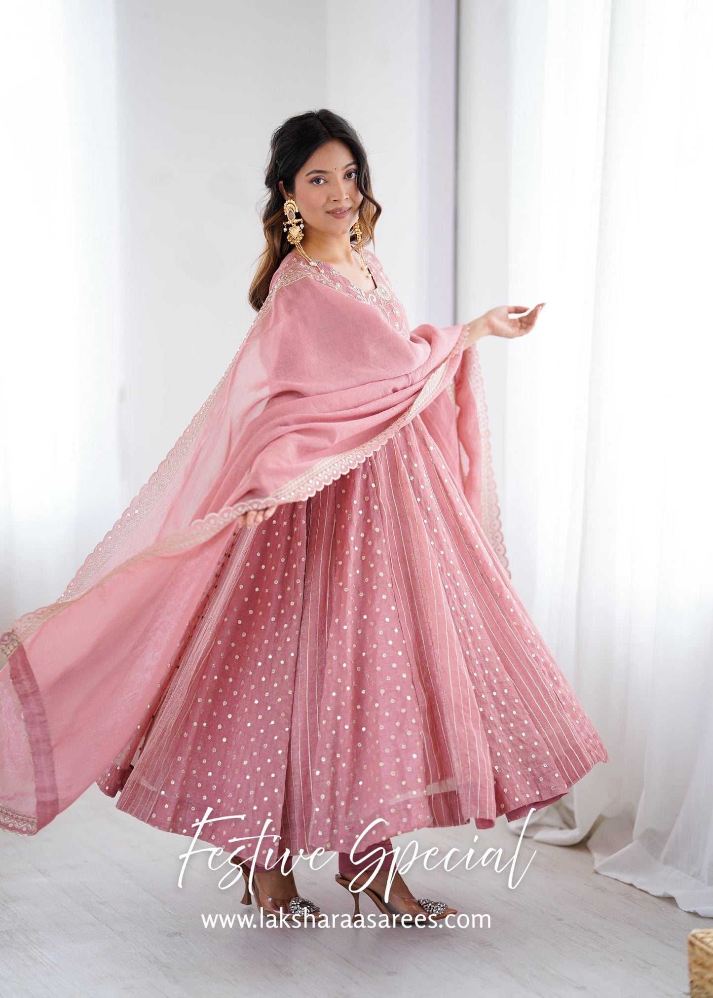 AMELIA — Crunchy Anarkali Suit