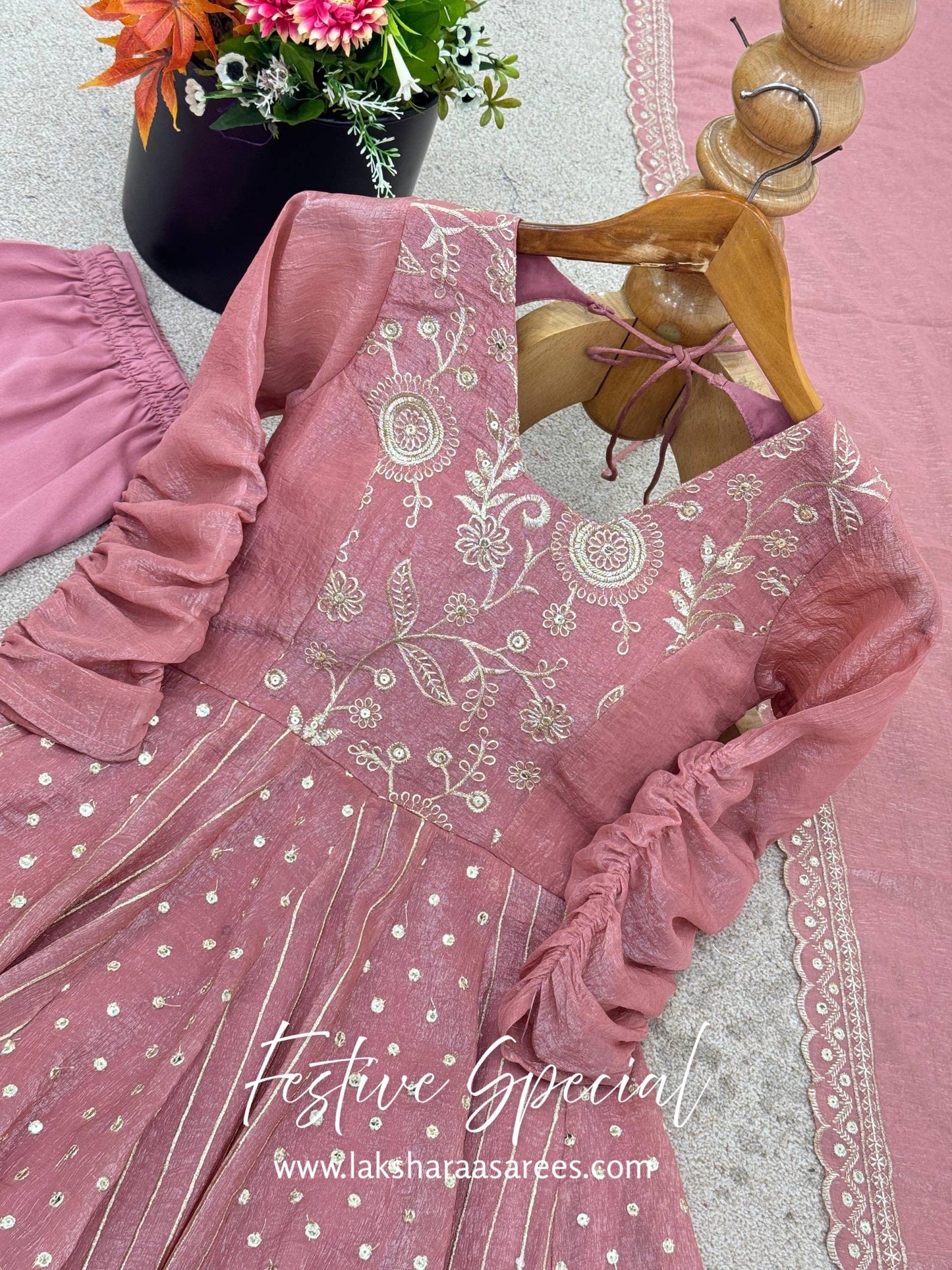 AMELIA — Crunchy Anarkali Suit