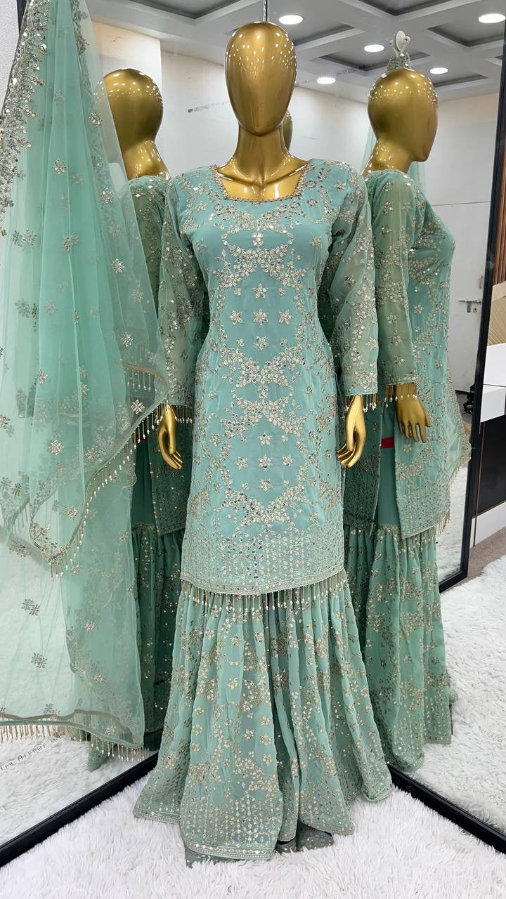 DOLLY - Premium Pastel Designer Sharara Suit