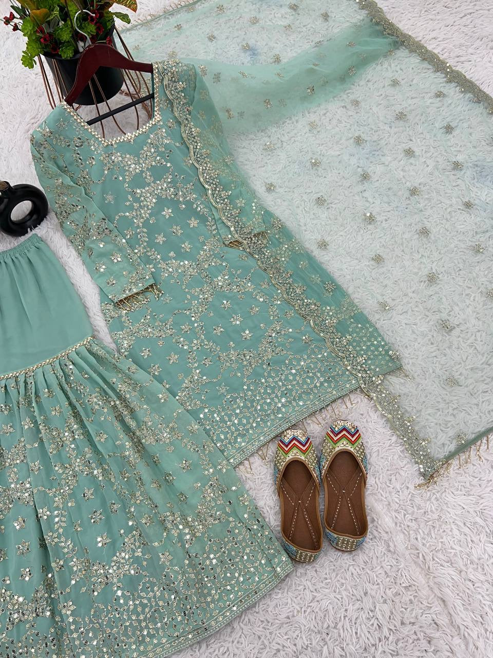 DOLLY - Premium Pastel Designer Sharara Suit