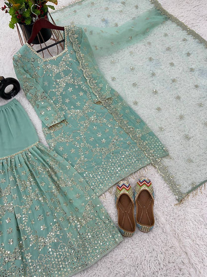 DOLLY - Premium Pastel Designer Sharara Suit