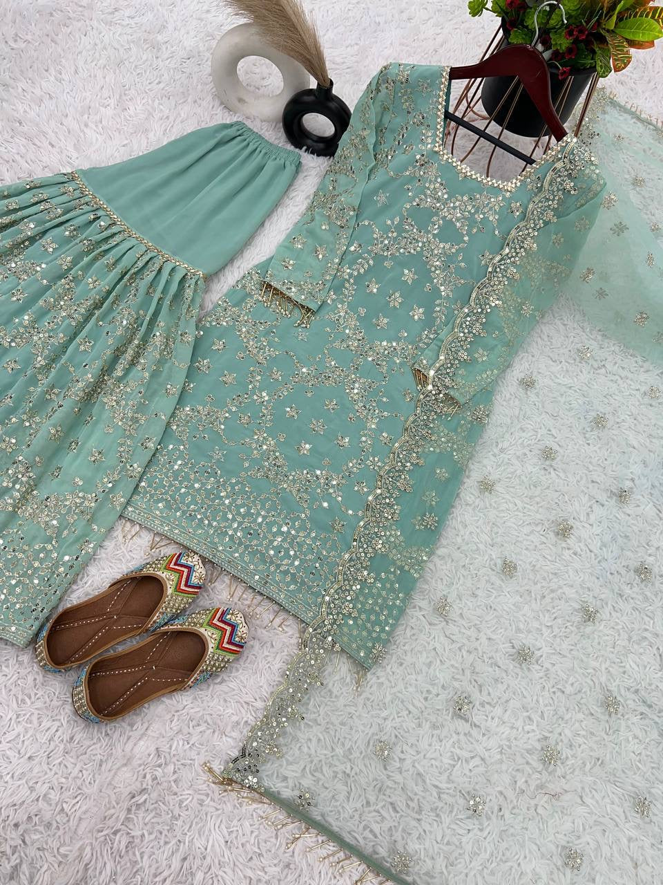 DOLLY - Premium Pastel Designer Sharara Suit