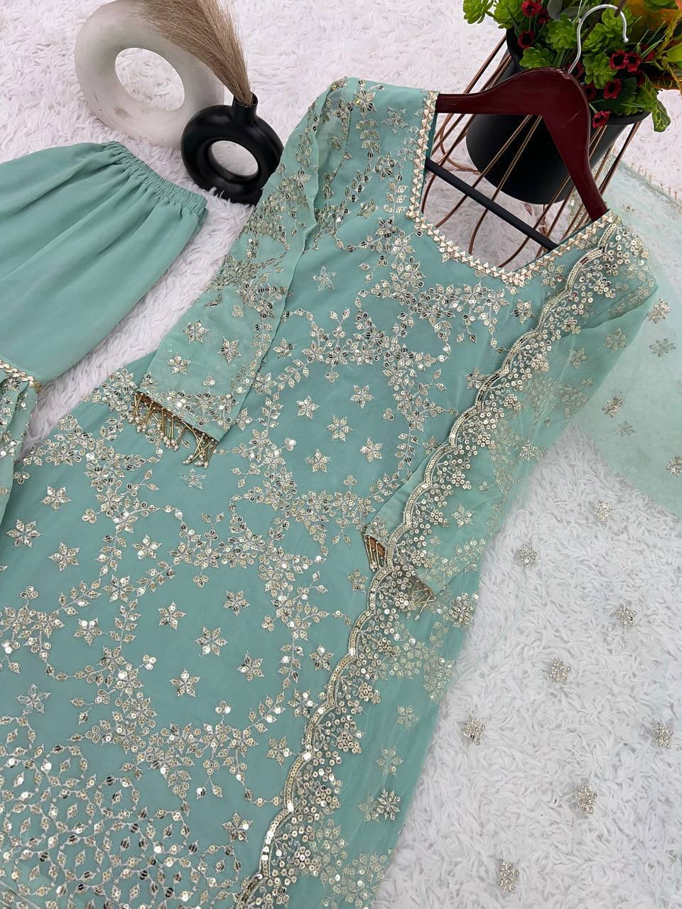 DOLLY - Premium Pastel Designer Sharara Suit