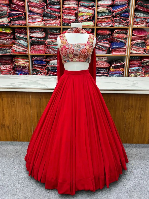 Haldi Special Georgette Lehenga [ Readymade ]