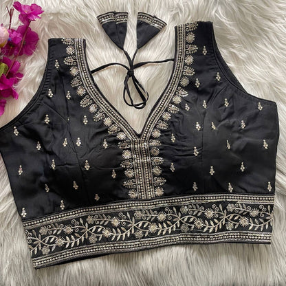 SONALIE ––  Roman Silk Readymade Blouse