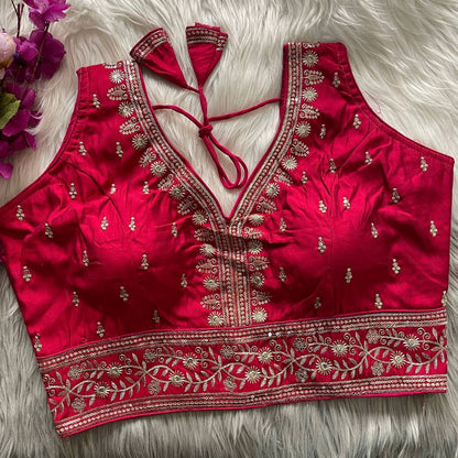 SONALIE ––  Roman Silk Readymade Blouse