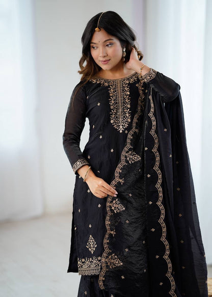 MARISA — Black Sharara suit