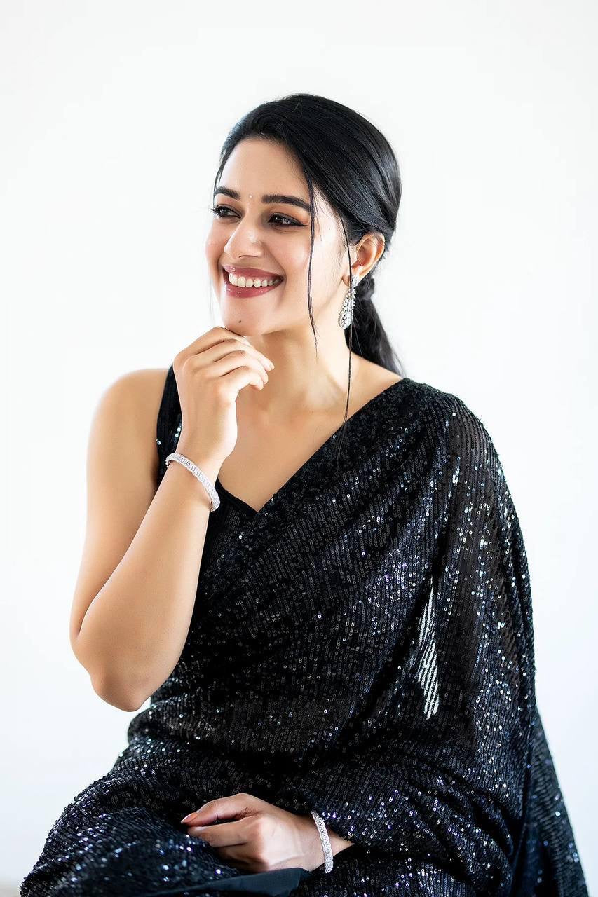 Partywear Sequin Saree