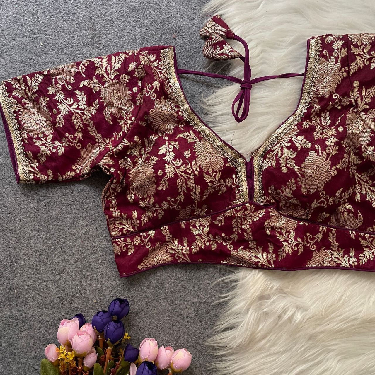 ASHWINI — Dola Silk Readymade Blouse