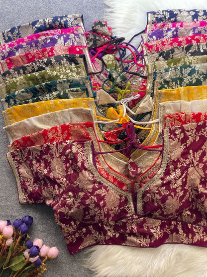 ASHWINI — Dola Silk Readymade Blouse