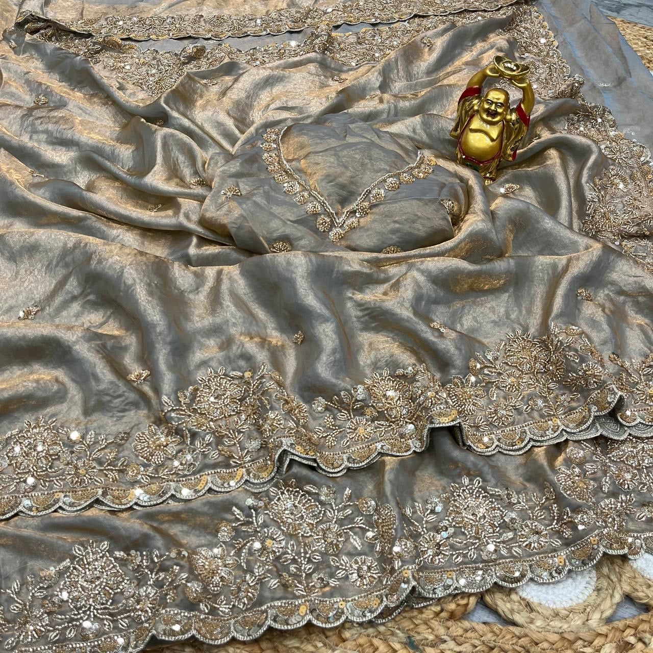 Christmas Special - Premium Partywear Saree x Heavy Embroidery Work