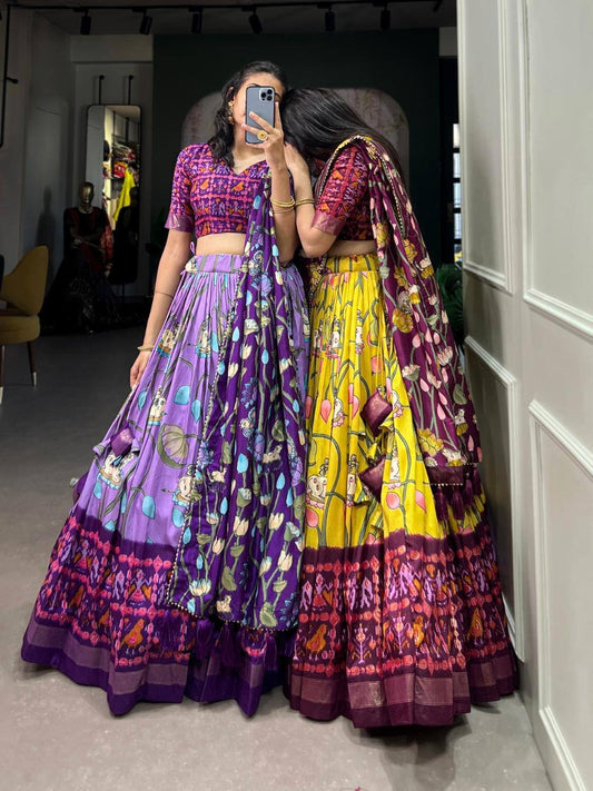 LAKSHIA — Floral Pichwai Half Saree Lehenga